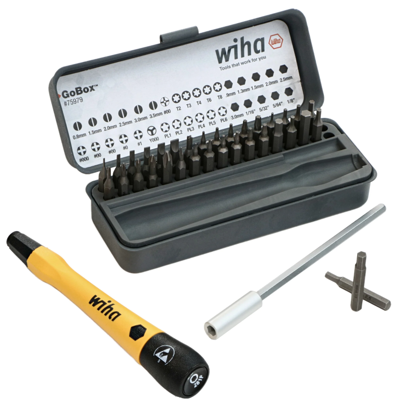 Juego desarmador de 36 piezas ESD GoBox Wiha 75979