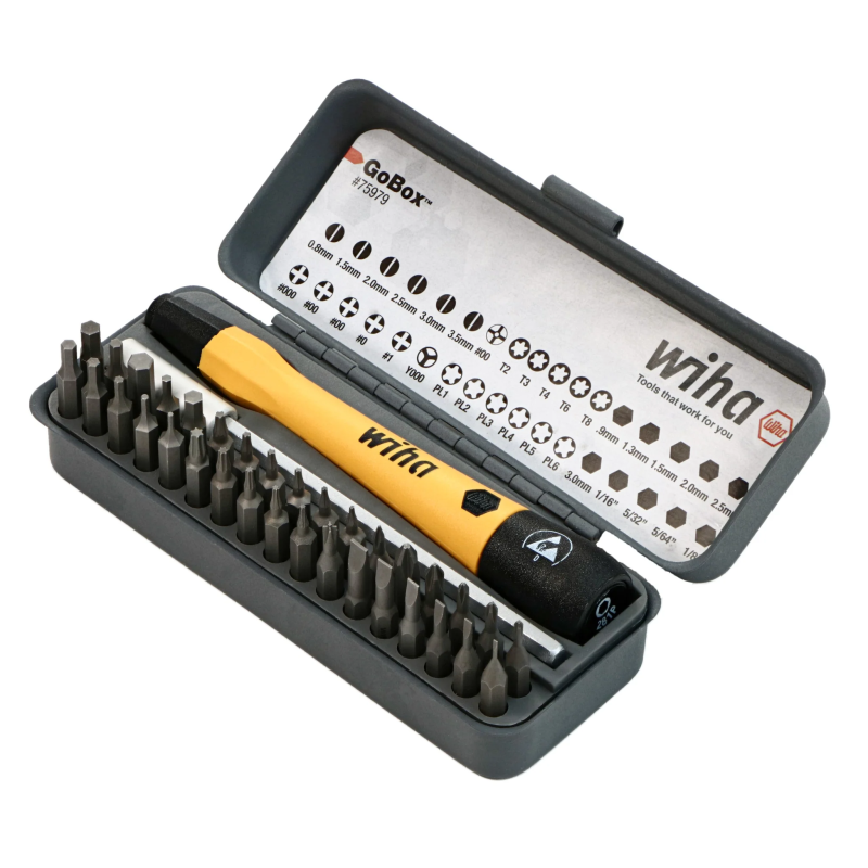Juego desarmador de 36 piezas ESD GoBox Wiha 75979