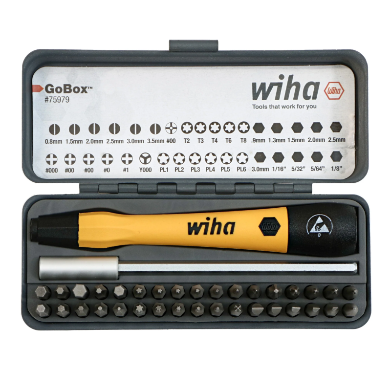 Juego desarmador de 36 piezas ESD GoBox Wiha 75979