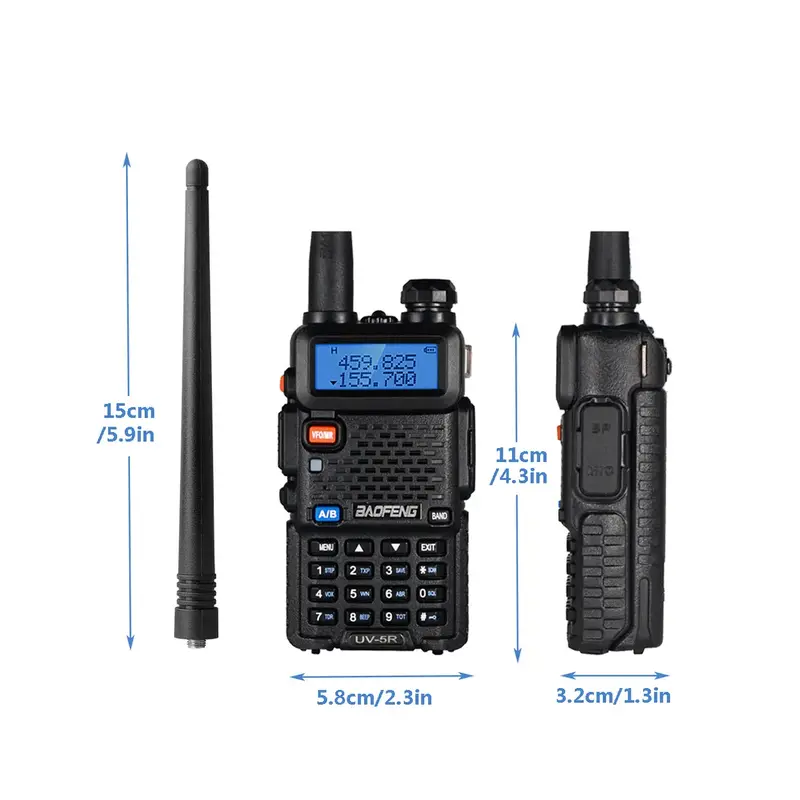 Radio Walkie talkie de dos vias UV-5R