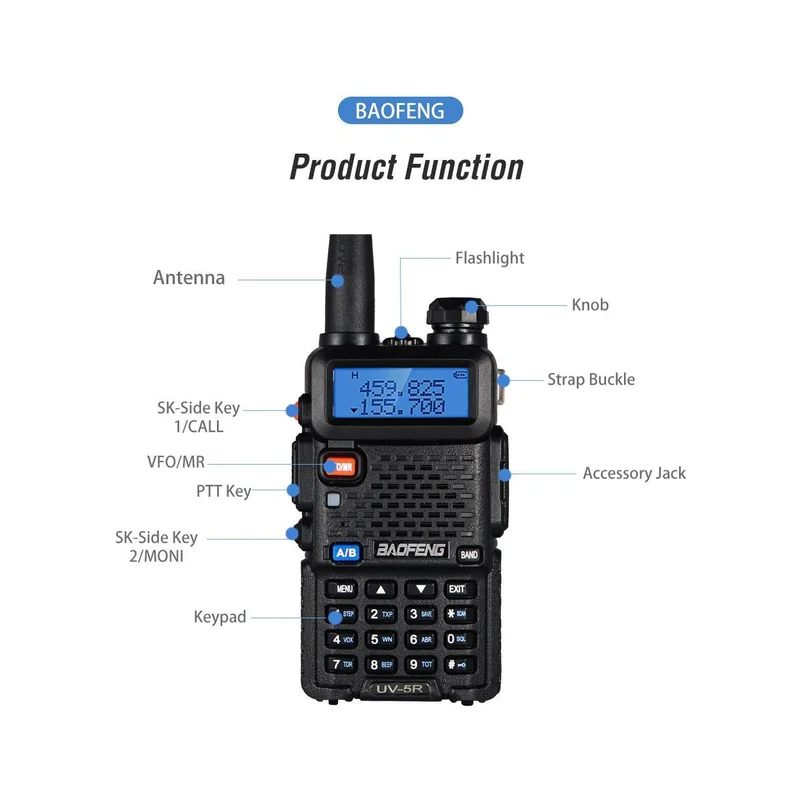 Radio Walkie talkie de dos vias UV-5R