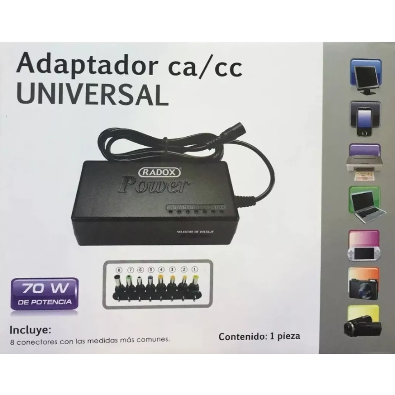 Adaptador CA-CC 70W Universal