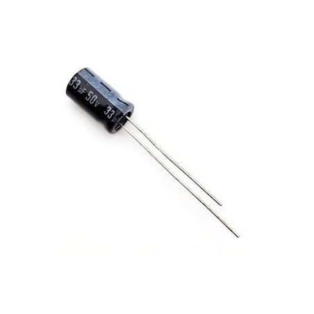 Capacitor electrolítico 33µF 50V