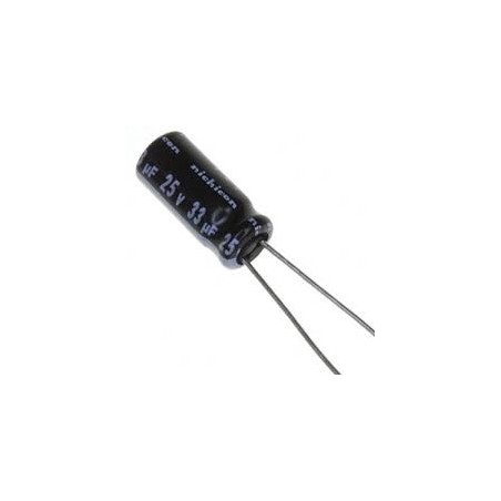 Capacitor electrolítico 33µF 25V