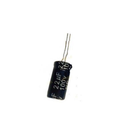 Capacitor electrolítico 22µF 100V
