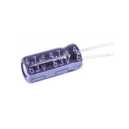 Capacitor electrolítico 4.7µF 63V