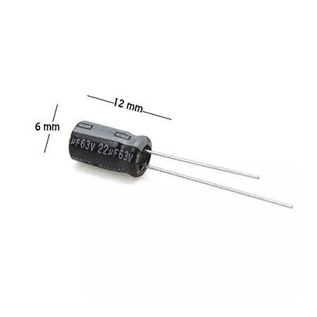 Capacitor electrolítico 2.2µF 63V