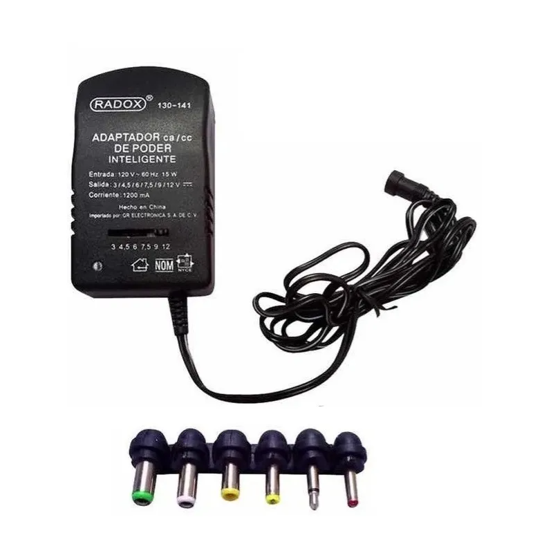 Eliminador/Cargador de CA/DC 1200mA