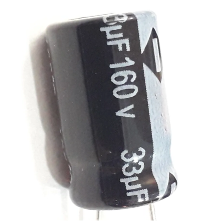 Capacitor electrolítico 33µF 160V