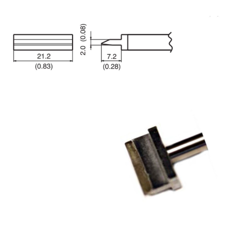 Punta para cautín Hakko T15-1403.