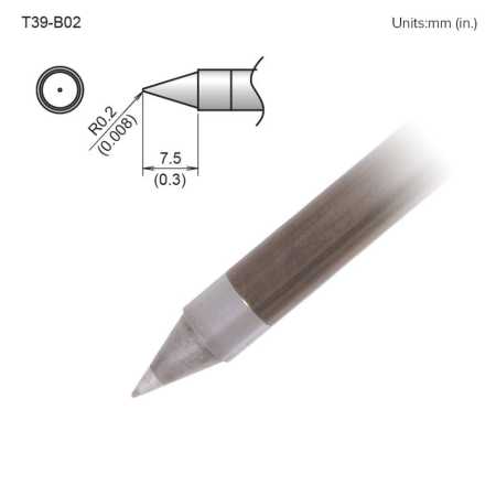 Punta cónica Hakko T39-B02.