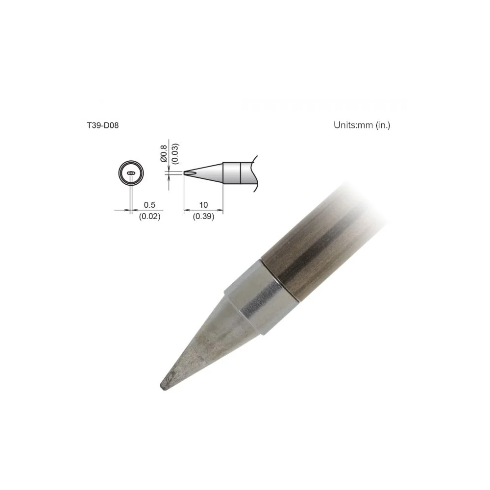 Punta de cincel Hakko T39-D08