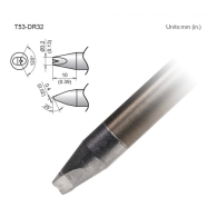 Cincel con punta en V Hakko T53-DR32.