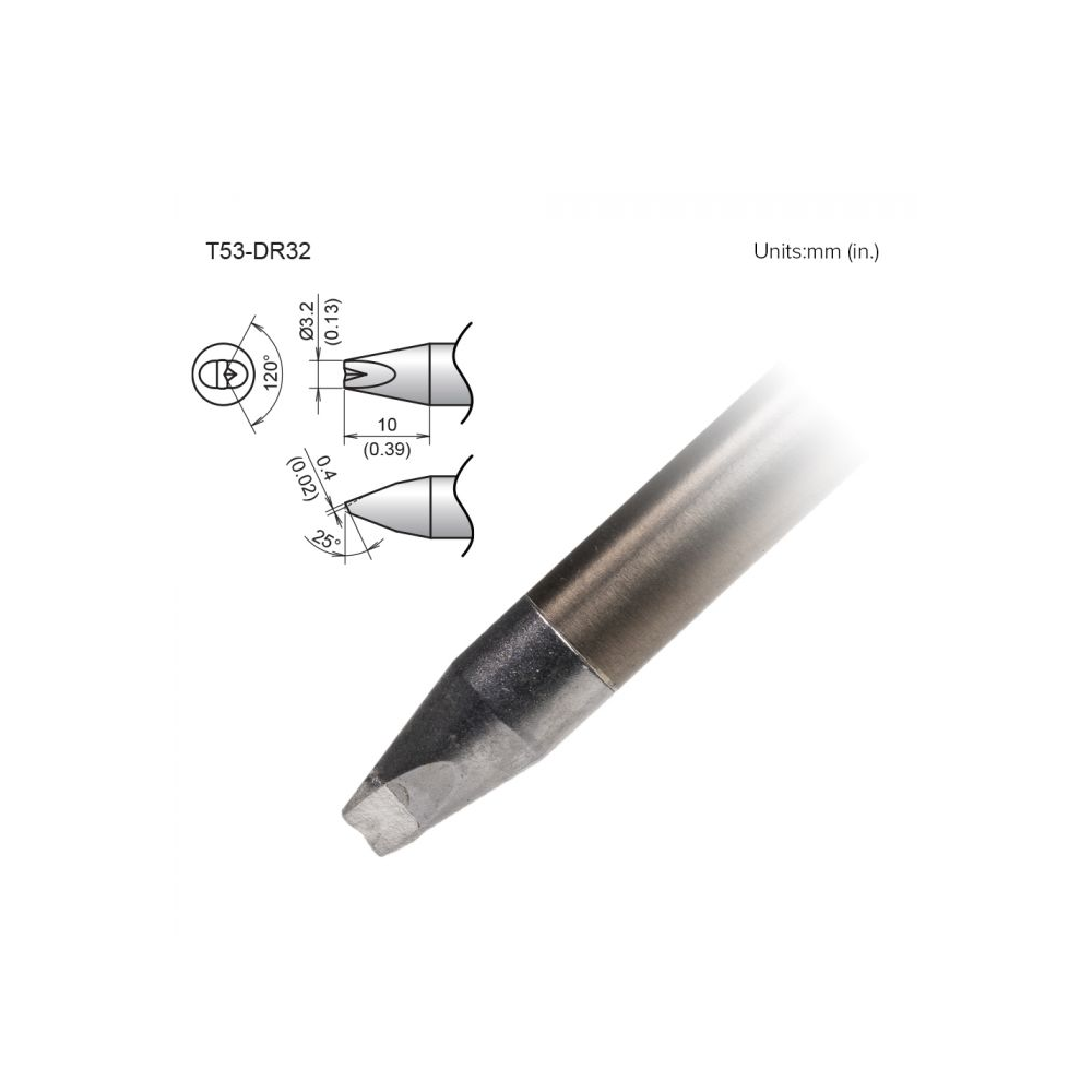 Cincel con punta en V Hakko T53-DR32.