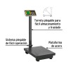 Báscula electrónica de plataforma, plegable, 200 kg. Pretul