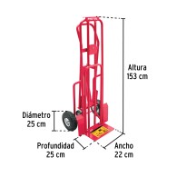 Diablo de carga convertible 3 en 1, 270Kg