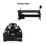 Maquina de grabado laser 10W con accesorio rotativo