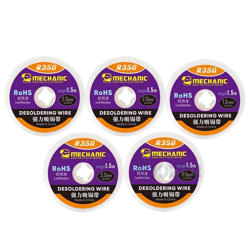 Malla para desoldar (solder wick) Mechanic R350