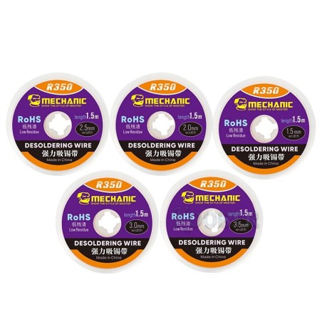 Malla para desoldar (solder wick) Mechanic R350