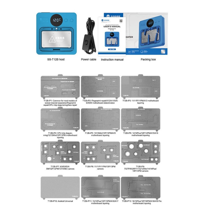 Kit Precalentador para iPhone SS-T12B