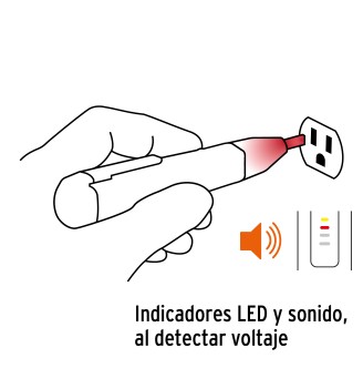Probador de voltaje sin contacto de doble rango, Truper