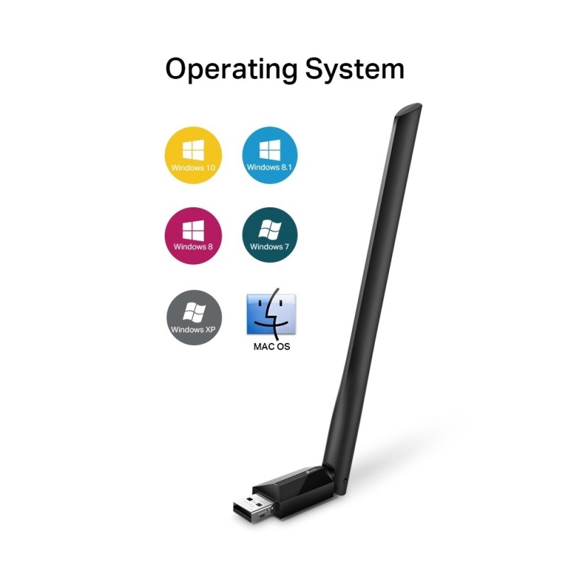 Adaptador USB WiFi TP-Link Archer T2U Plus AC600