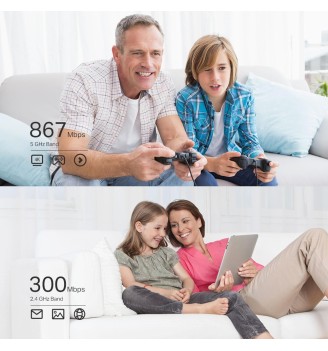 Adaptador PCI Express inalámbrico de doble banda AC1200