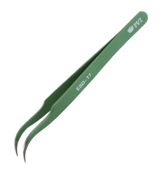 Tweezers ESD-17 Green