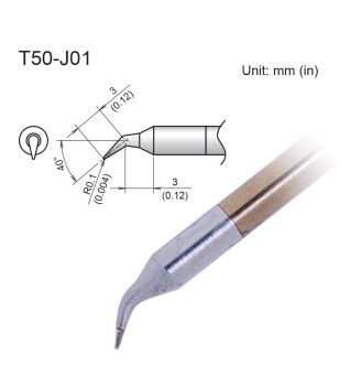 Punta micro curva Hakko...