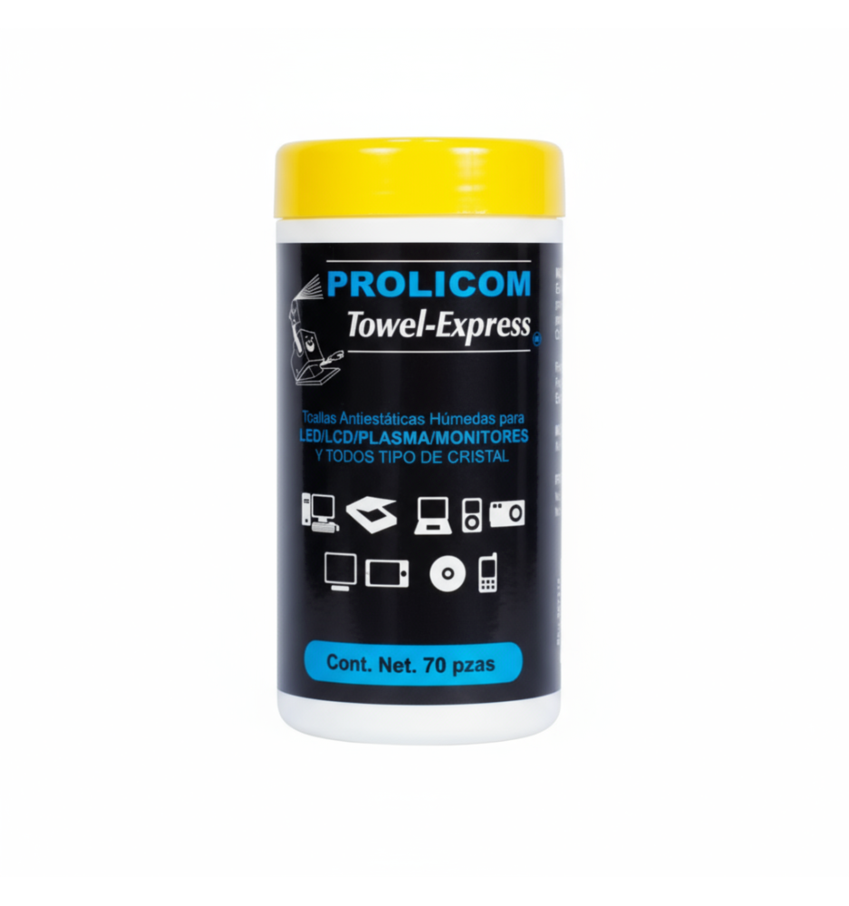 Toallas húmedas antiestáticas