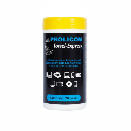 Toallas húmedas antiestáticas