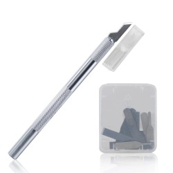 Exacto tipo bisturí con cuchillas de reparación