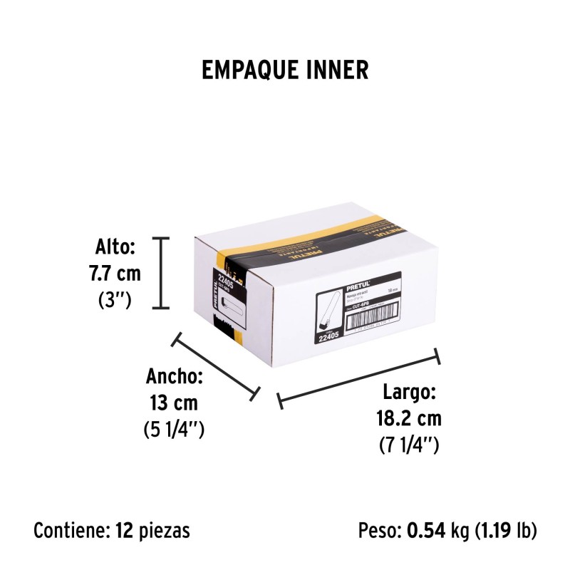 Cutter 18 mm plástico, Pretul