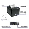 Impresora de tickets 58/80mm, USB, BlueTooth, autocorte
